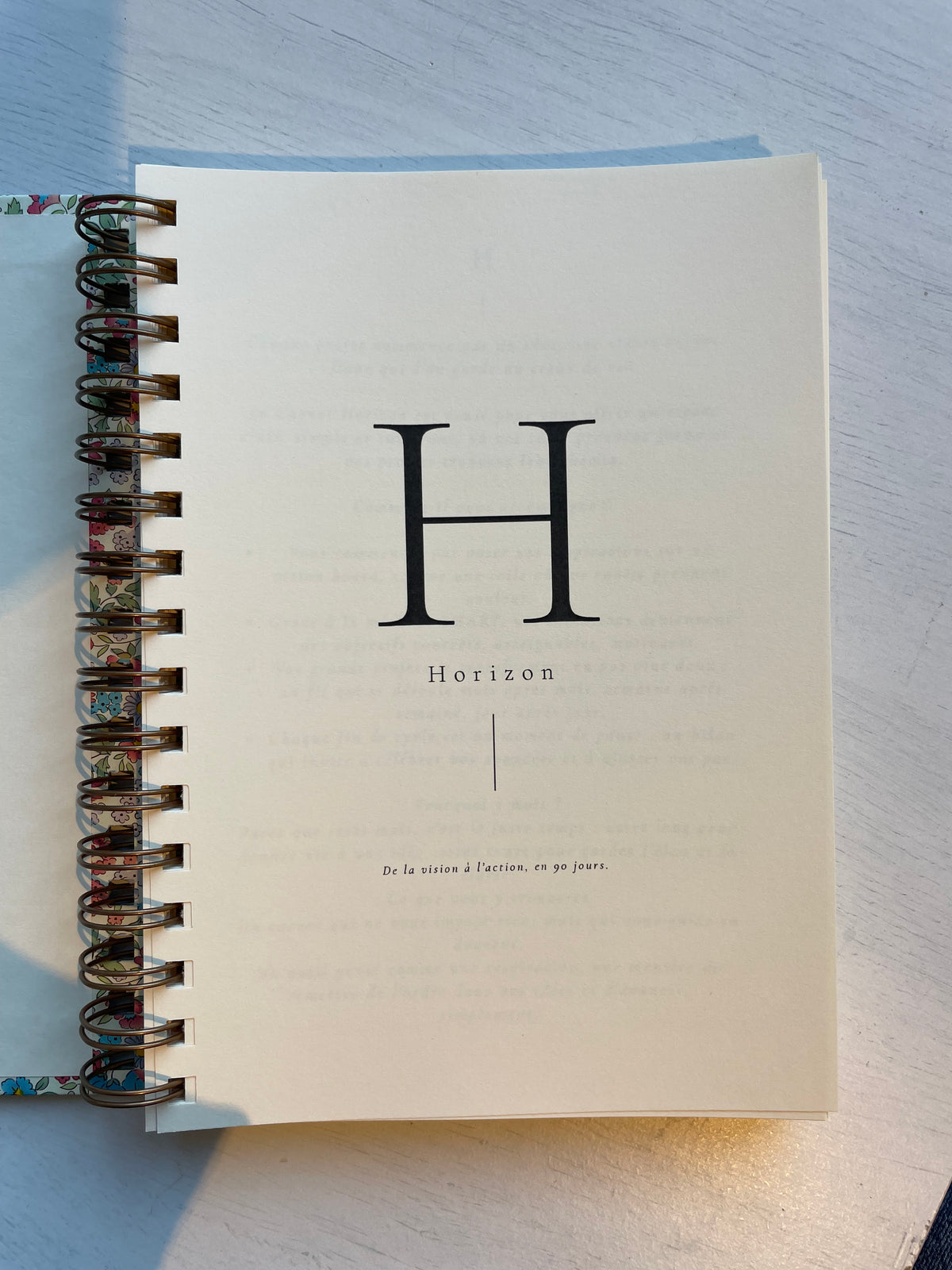 Journal Horizon à personnaliser - Maison Paon