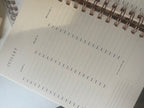 Agenda Septembre 2026 à Décembre 2027 (17 mois) Bloc semainier avec horaires -  à personnaliser
