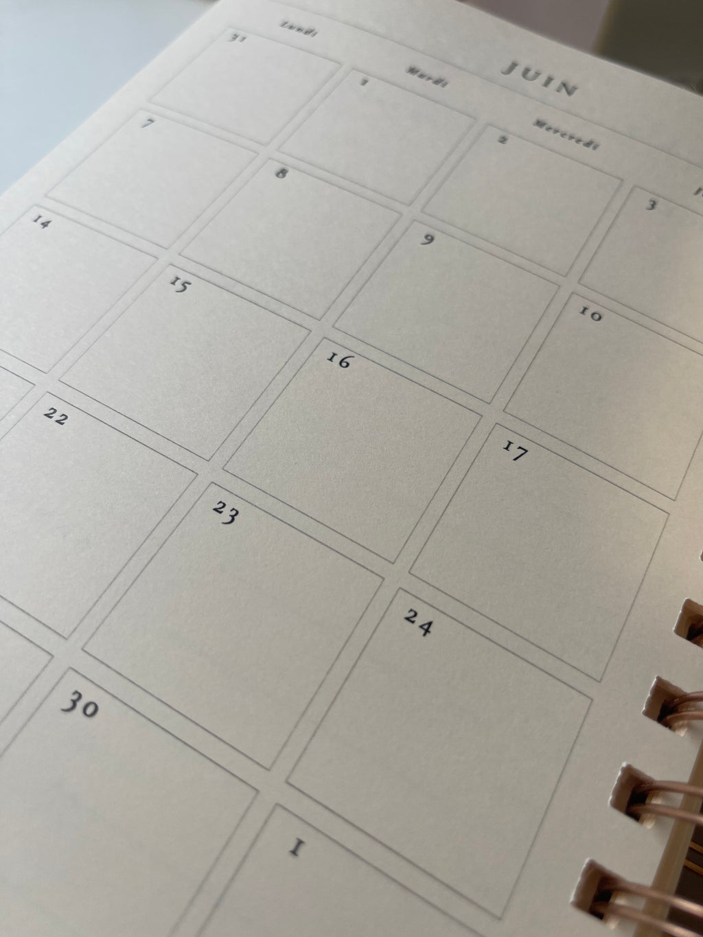 Agenda Septembre 2026 à Décembre 2027 (17 mois) Bloc semainier avec horaires -  à personnaliser