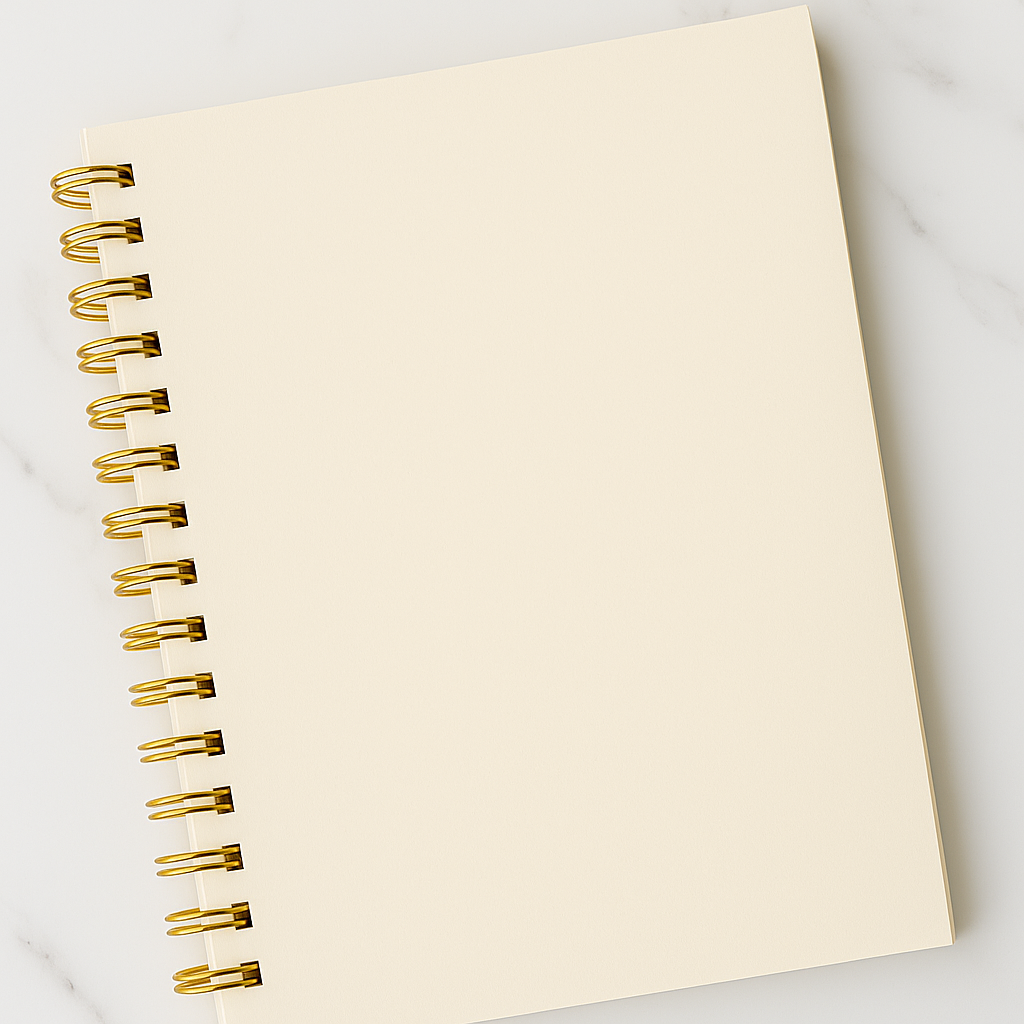 Carnet Blanc  à personnaliser