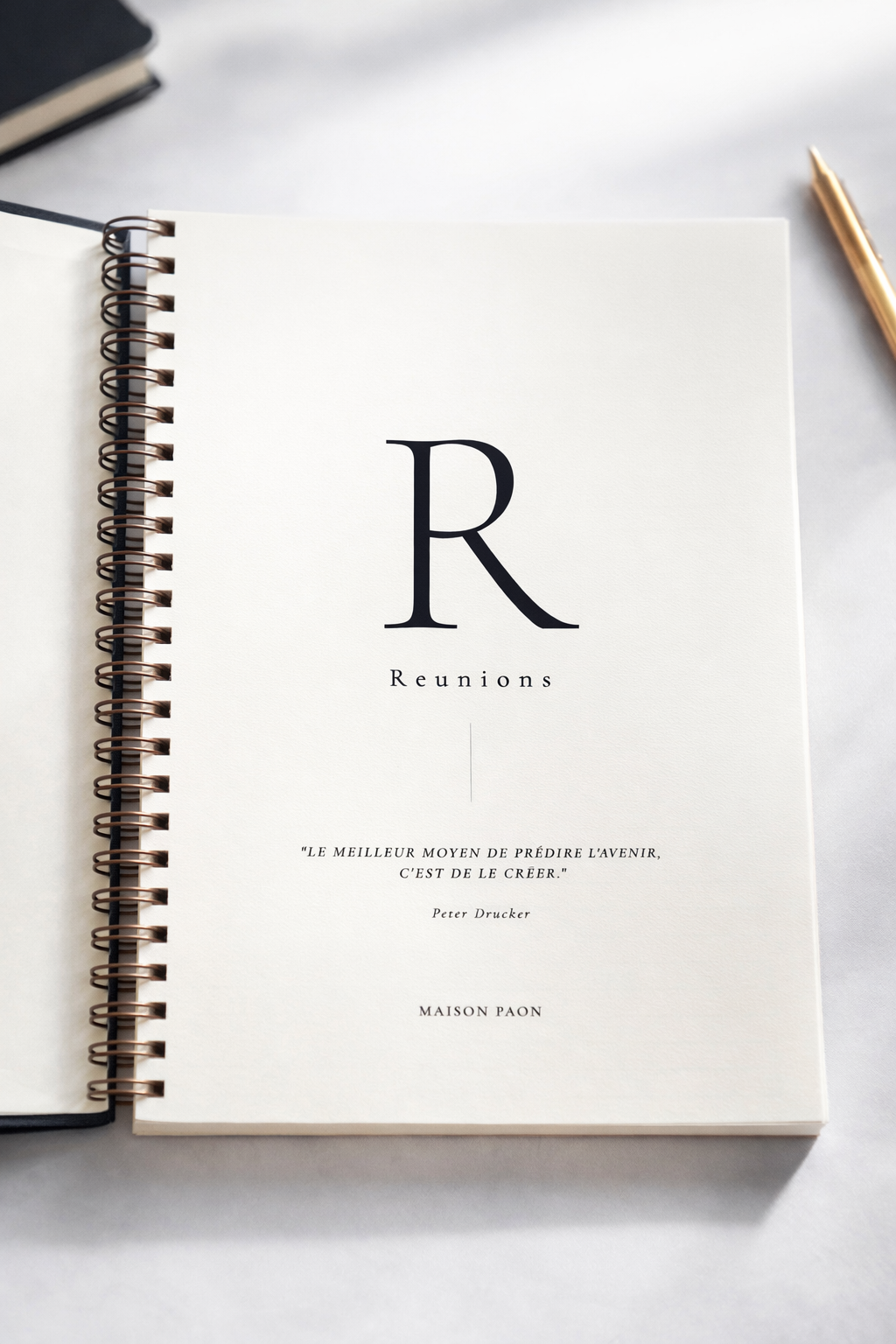 Journal de Reunion à personnaliser - Maison Paon