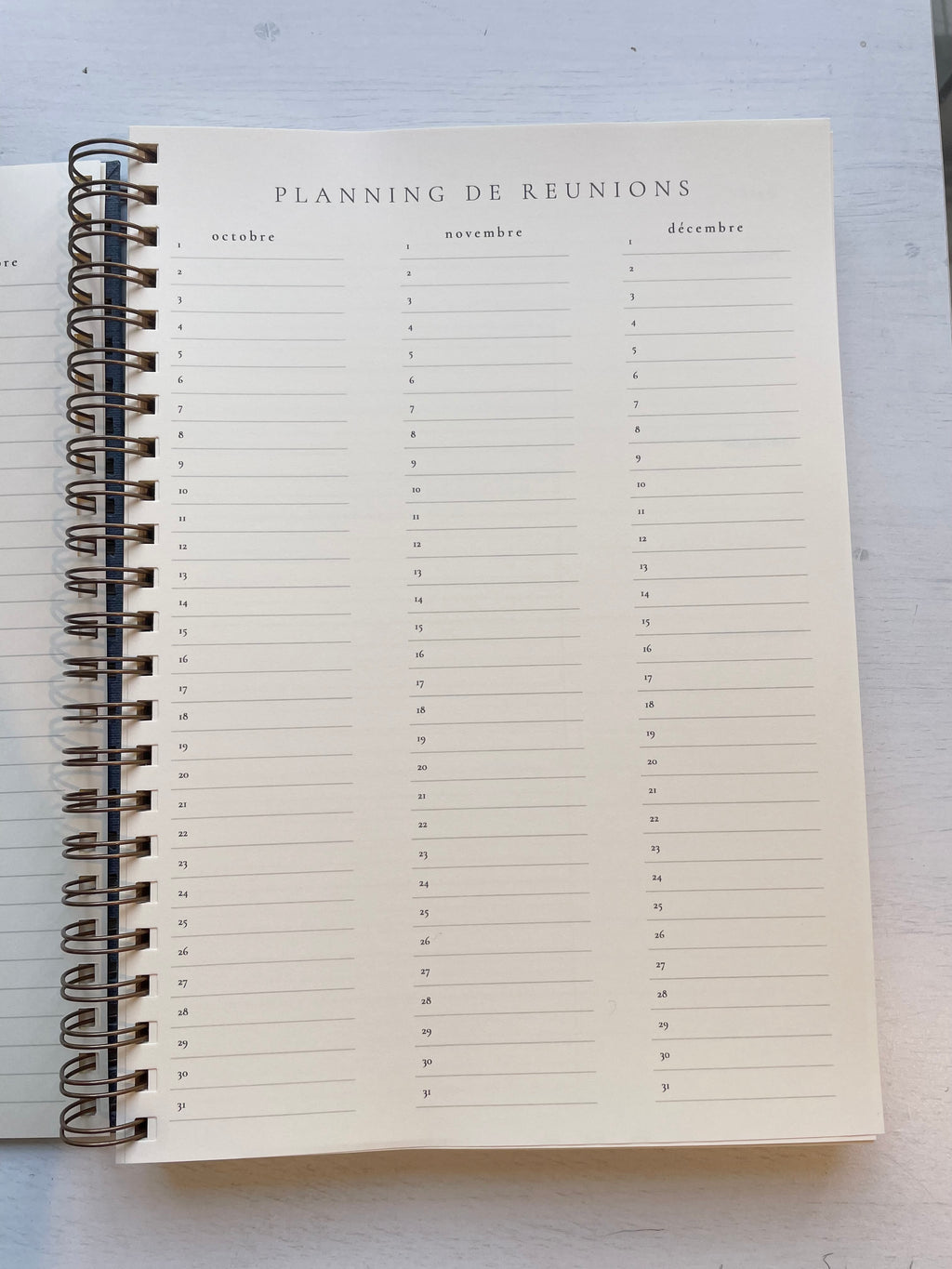 Journal de Reunion à personnaliser - Maison Paon