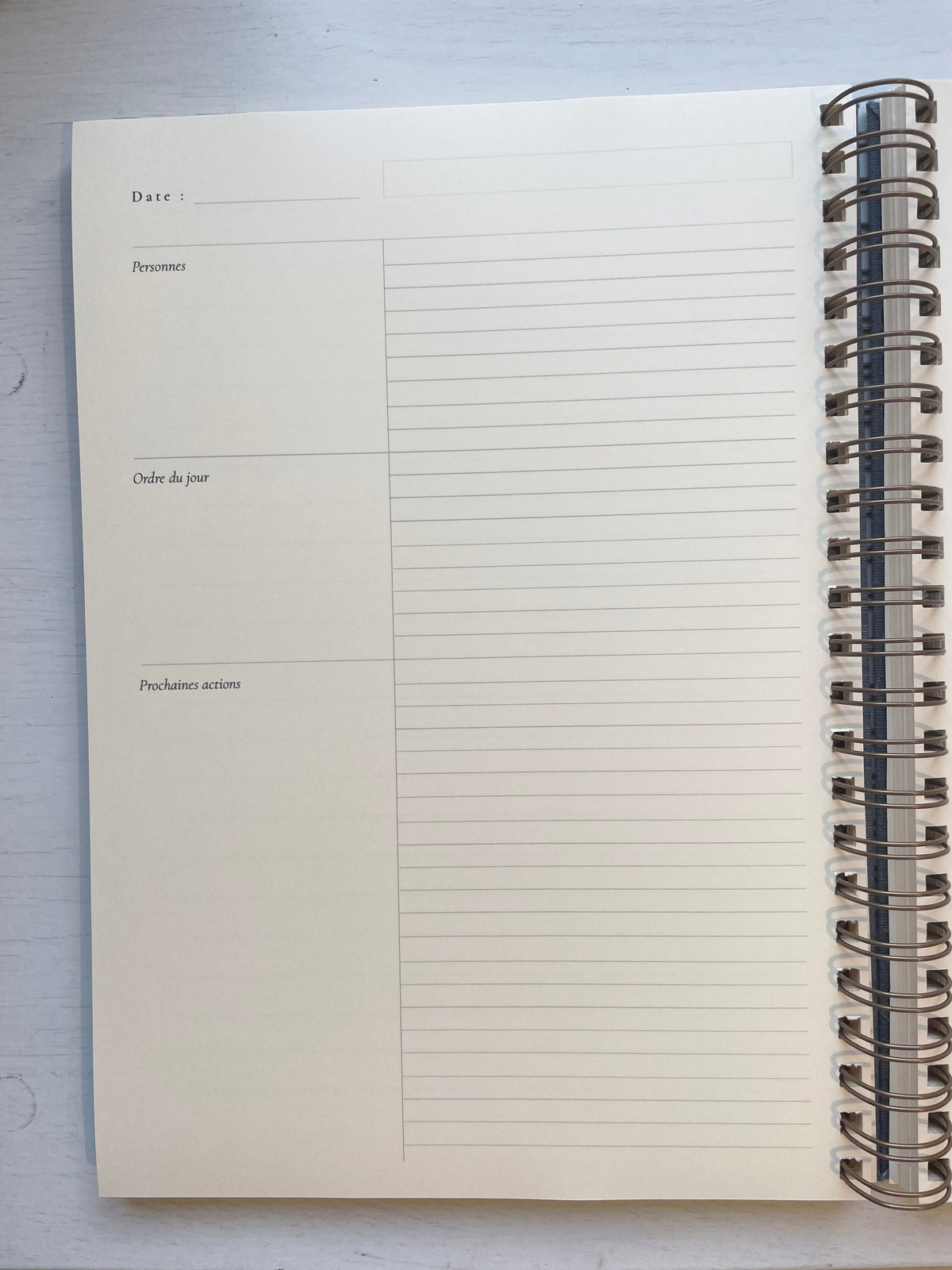 Journal de Reunion à personnaliser - Maison Paon